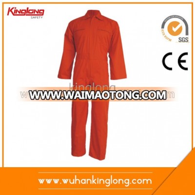 high visibility two tone wholesale custom orange 100% cotton coverall uniform